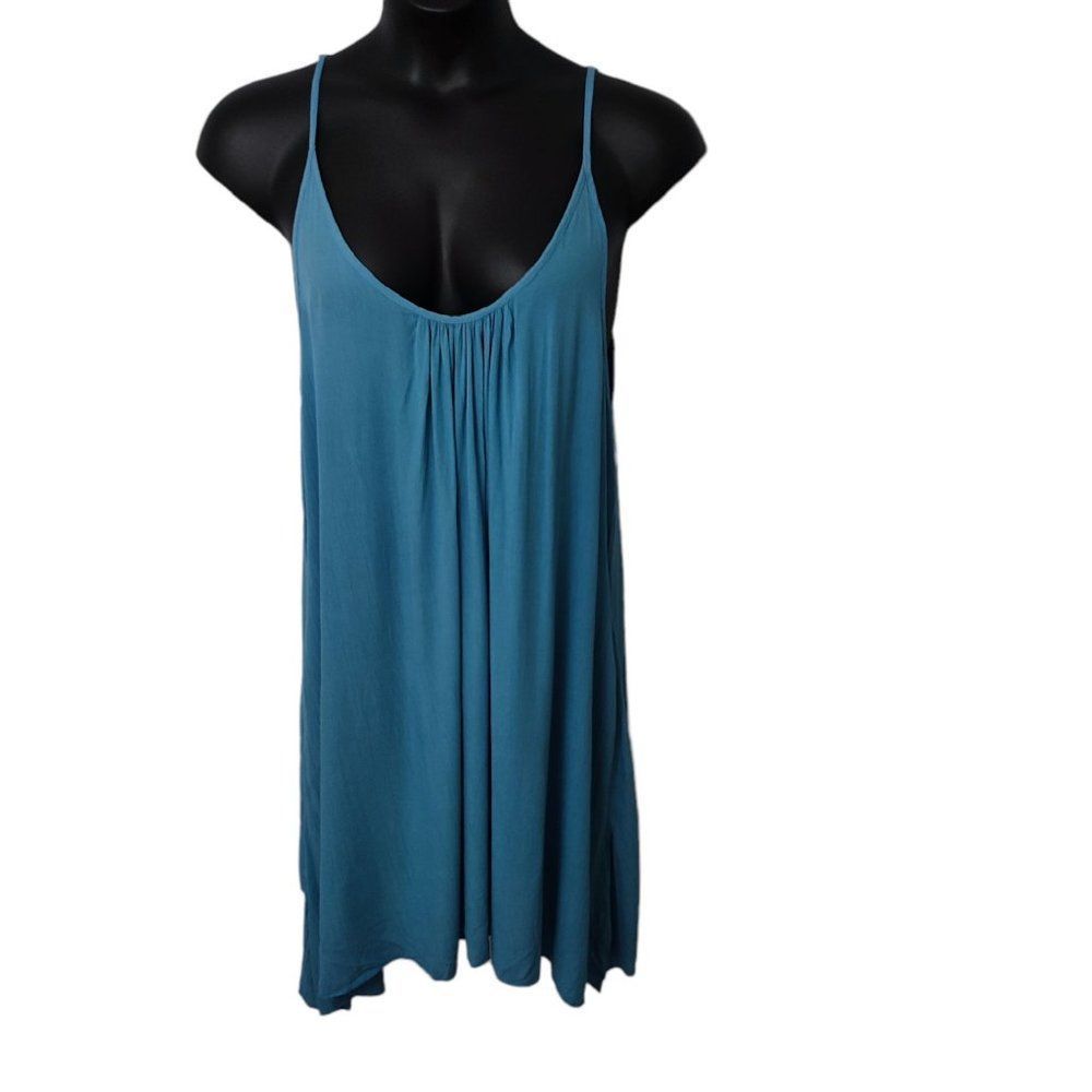 ELAN Slip Dress Cover-up Blue XL New - Picture 2 of 7